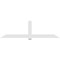 Ekena Millwork Eugene Architectural Grade PVC Gable Bracket, 108"W x 31 1/2"H x 2"D x 6"F, 7/12 Pitch GBP108X32X0206EUG00 - alternate 2